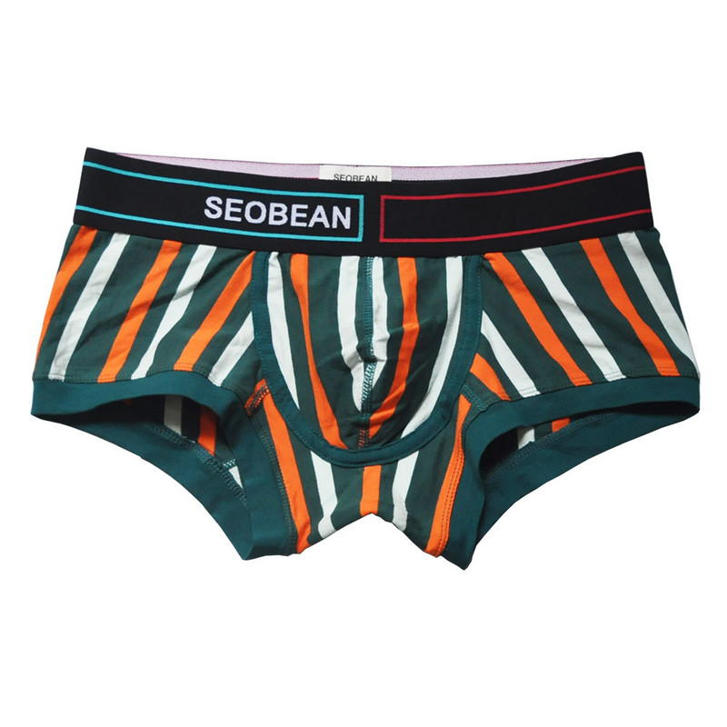 Täiesti uus puuvillane meeste aluspesu Moodsad lühikesed püksid bokserpüksid seksikad kitsad Seksikad meestele madala vöökohaga poistele meeste aluspüksid