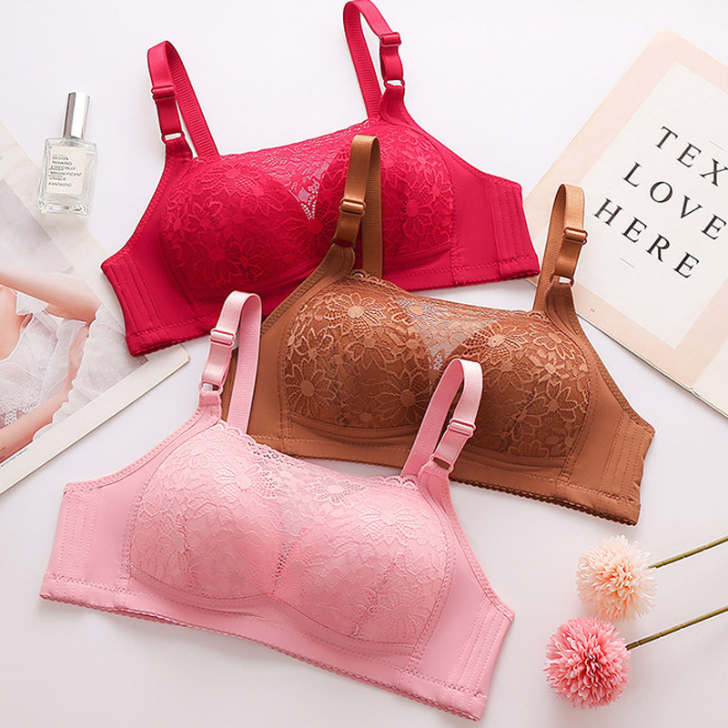 Sutiene Push Up fără sârmă pentru femei Lenjerie de corp din dantelă pentru femei Topuri cu tuburi adunate Sutien intimi BH Sutien Plus Size Bralette Lenjerie sexy