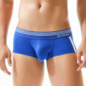 SEOBEAN Lenjerie pentru bărbați Boxer din bumbac Chiloți bărbați Husă convexă Chiloți sexy Boxer Pantaloni scurți Chiloți pentru bărbați