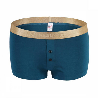 2017. aasta uus stiil WJ brändi aluspesu meeste seksikad bokserid puuvillane nööp mugav puuvillane lamenurkne massiivne aluspesu