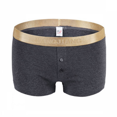 2017. aasta uus stiil WJ brändi aluspesu meeste seksikad bokserid puuvillane nööp mugav puuvillane lamenurkne massiivne aluspesu