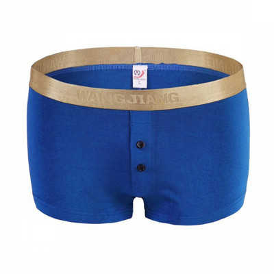 2017. aasta uus stiil WJ brändi aluspesu meeste seksikad bokserid puuvillane nööp mugav puuvillane lamenurkne massiivne aluspesu