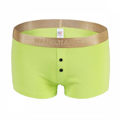 2017. aasta uus stiil WJ brändi aluspesu meeste seksikad bokserid puuvillane nööp mugav puuvillane lamenurkne massiivne aluspesu