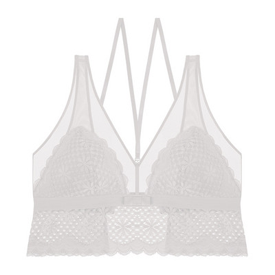 VANZTINA naiste rinnahoidja Seksikas pits Naiste aluspesu juhtmeta Bralette läbipaistev Crop Top rinnahoidja ilma raamita Erotic Lingerie BH