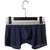Bărbați Sexy Bărbați Pantaloni din mătase de gheață Lenjerie de corp Transparentă, netedă, respirabilă, Boxer, fără sudură