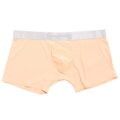 Bărbați Sexy Bărbați Pantaloni din mătase de gheață Lenjerie de corp Transparentă, netedă, respirabilă, Boxer, fără sudură