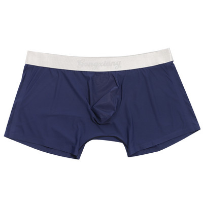 Bărbați Sexy Bărbați Pantaloni din mătase de gheață Lenjerie de corp Transparentă, netedă, respirabilă, Boxer, fără sudură