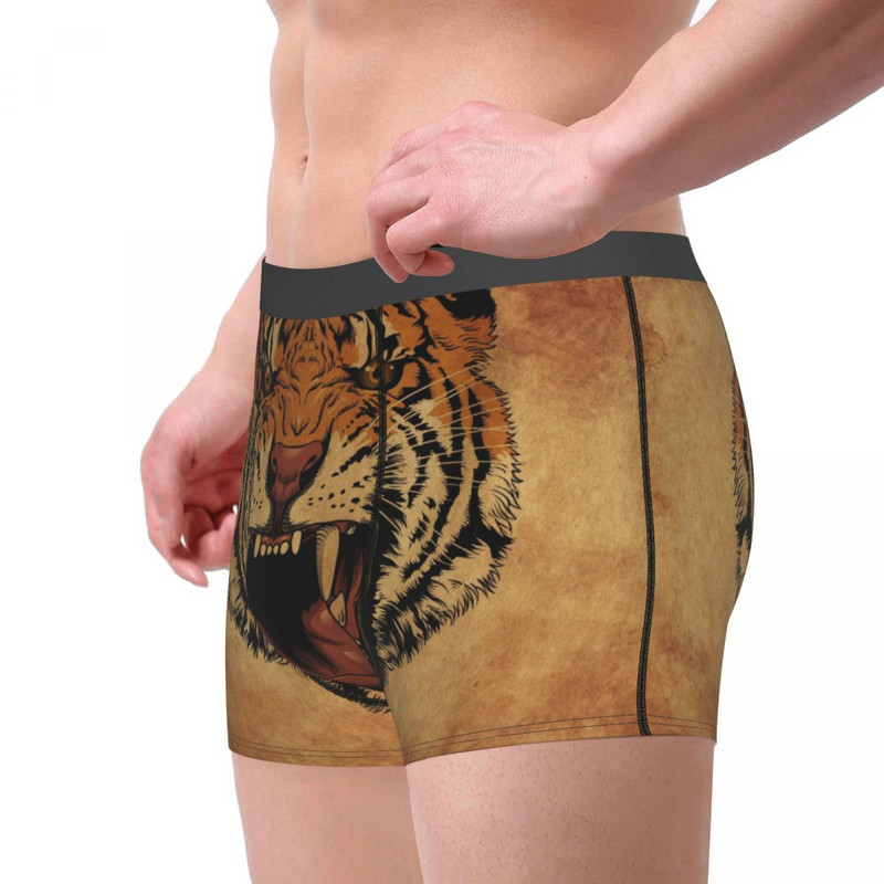 Boxershorts Set chiloți confortabili pentru bărbați Lenjerie intimă Vintage Tiger Bărbați Boxer