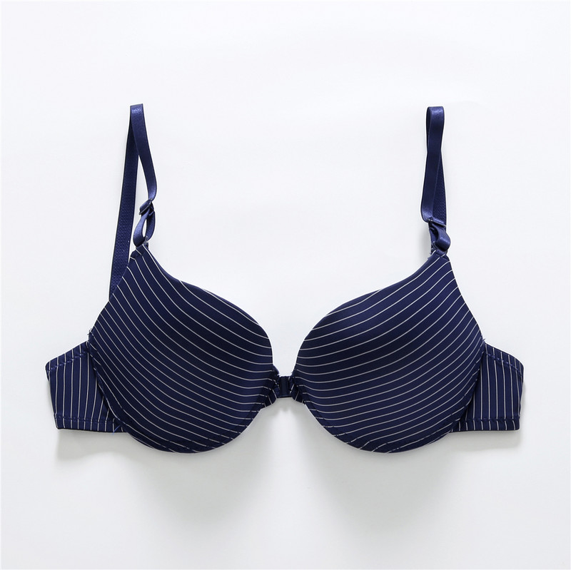 ABC Cup Γυναικεία Εσώρουχα Νέα Μόδα Σέξι Απλό Σουτιέν με Κουμπί Μπροστινό Κουμπί Καραμέλα Σουτιέν Εσώρουχα Bralette