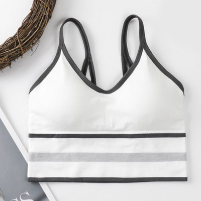 Γυναικεία Tank Crop Top Αθλητικό Σουτιέν Καμισόλα Εσώρουχα Fitness Top Seamless Yoga σουτιέν Ασύρματο Bralette Push Up σουτιέν