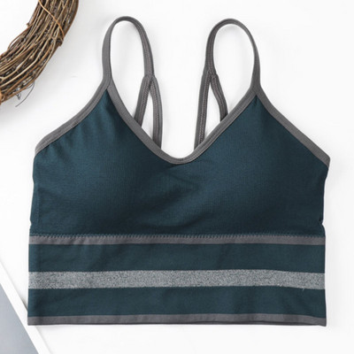 Γυναικεία Tank Crop Top Αθλητικό Σουτιέν Καμισόλα Εσώρουχα Fitness Top Seamless Yoga σουτιέν Ασύρματο Bralette Push Up σουτιέν
