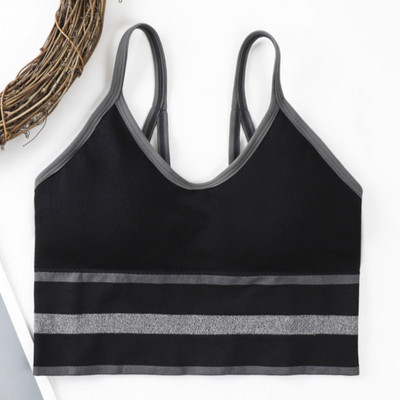 Γυναικεία Tank Crop Top Αθλητικό Σουτιέν Καμισόλα Εσώρουχα Fitness Top Seamless Yoga σουτιέν Ασύρματο Bralette Push Up σουτιέν