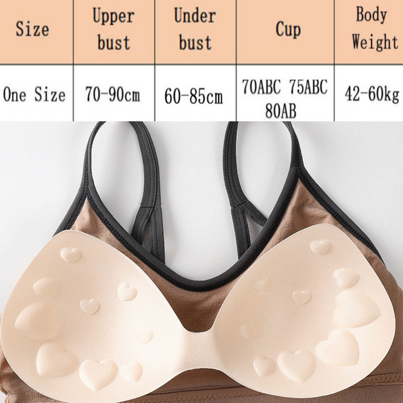 Γυναικεία Tank Crop Top Αθλητικό Σουτιέν Καμισόλα Εσώρουχα Fitness Top Seamless Yoga σουτιέν Ασύρματο Bralette Push Up σουτιέν