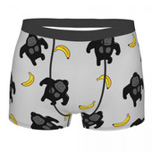 Gorilla Bananas Creative Design Σώβρακο Βαμβακερό εσώρουχο Ανδρικά εσώρουχα Σέξι σορτς μποξεράκι