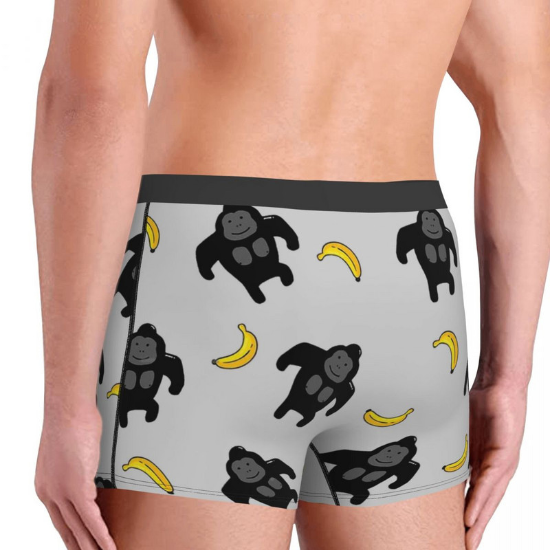 Gorilla Bananas Creative Design Σώβρακο Βαμβακερό εσώρουχο Ανδρικά εσώρουχα Σέξι σορτς μποξεράκι