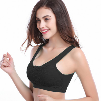 BIBI UBRA Femei Culturism Fitness Yoga Tanc fără sudură Antrenament Racerback Stretch Captușat Crop Topuri Respirabile Sutien sport din dantelă