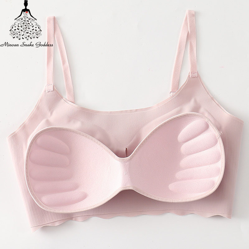 Õmblusteta rinnahoidjakomplekt naistele aluspesu Push Up pesukomplekt Traadita rinnahoidja ja püksipükste komplekt Suures suuruses SML XL suuruses intiimne naisterahvas
