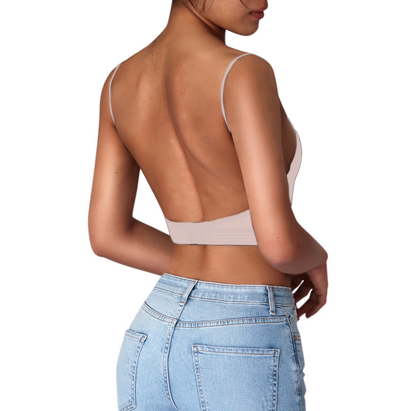 Σουτιέν χωρίς πλάτη Αόρατα εσώρουχα δαντέλα Bralette Sexy Push Up Brassiere Γυναικεία Εσώρουχα χωρίς ραφές Soutien Gorge Dos Nu