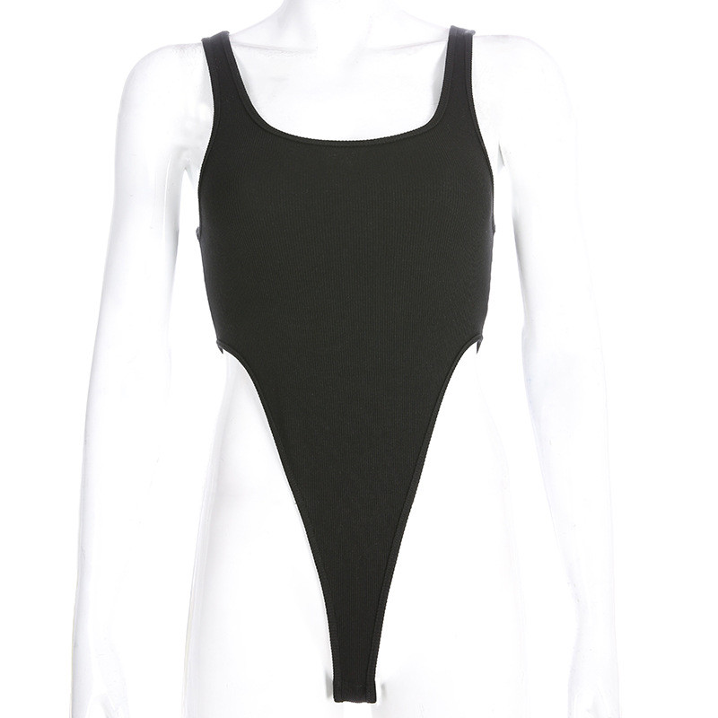 Kõrge vöökohaga Bodycon seksikas naiste bodi, must spagetirihmaga bodi, plastikpandlaga, lühikeste pükstega kombinesooniklubi 2021