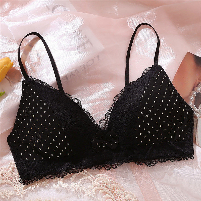 Seksi donje rublje Grudnjak veće veličine Seksi donje rublje s bralette Ženski push up čipkasti grudnjak Ženski grudnjak bez čeličnog prstena Crni grudnjaci Crop Top