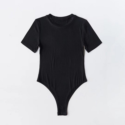 4 culori Vintage retro clasic sexy body blue baby salopetă tricotată cu mânecă scurtă și moale