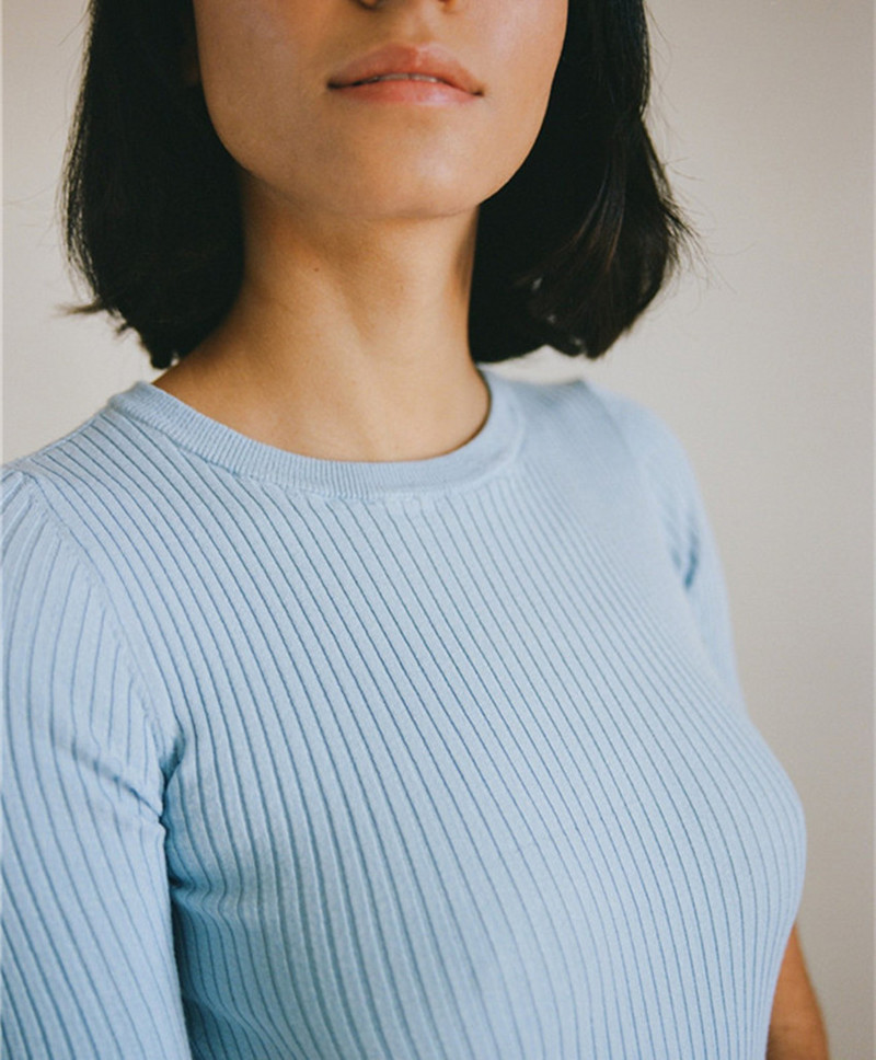 4 culori Vintage retro clasic sexy body blue baby salopetă tricotată cu mânecă scurtă și moale