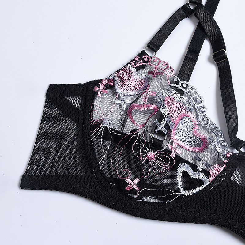 Ellolace Sensual Εσώρουχα Γυναικεία Ερωτικά Γυναικεία Εσώρουχα Φανταχτερό σουτιέν με Κόκκαλα Σύντομα Σετ Επίδεσμος Ζώνη Μέσης Σέξι Σετ Bilizna