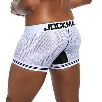 JOCKMAIL 1 бр./лот Мъжко бельо Боксерки Mesh Cuecas Боксерки Men Boxer Homme Boxershorts Мъжки мъжки бикини calzoncillos