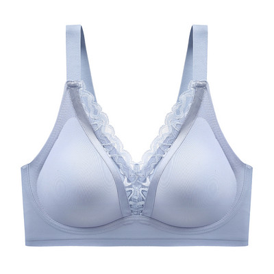 2022 Lenjerie de corp sexy din dantelă fără sudură adunare susținere confortabilă elastică înaltă subțire curea de umăr reglabilă sutien hidratant pentru femei
