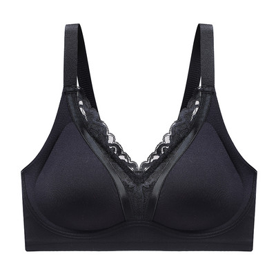 2022 Lenjerie de corp sexy din dantelă fără sudură adunare susținere confortabilă elastică înaltă subțire curea de umăr reglabilă sutien hidratant pentru femei