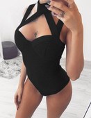 2017 Body sexy cu halter subțire, salopetă elegantă fără mâneci, top pentru petrecere, ținute pentru femei, body cu bandaj