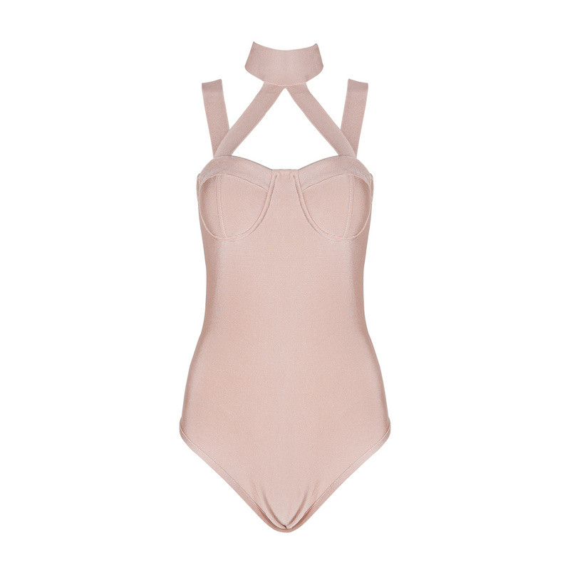 2017 Body sexy cu halter subțire, salopetă elegantă fără mâneci, top pentru petrecere, ținute pentru femei, body cu bandaj