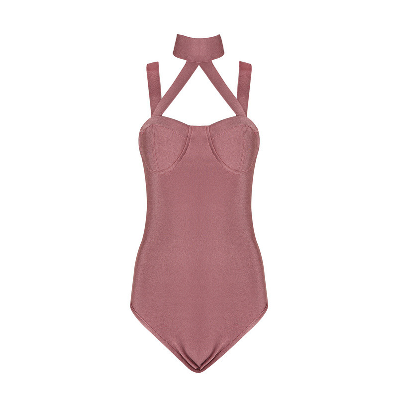 2017 Body sexy cu halter subțire, salopetă elegantă fără mâneci, top pentru petrecere, ținute pentru femei, body cu bandaj