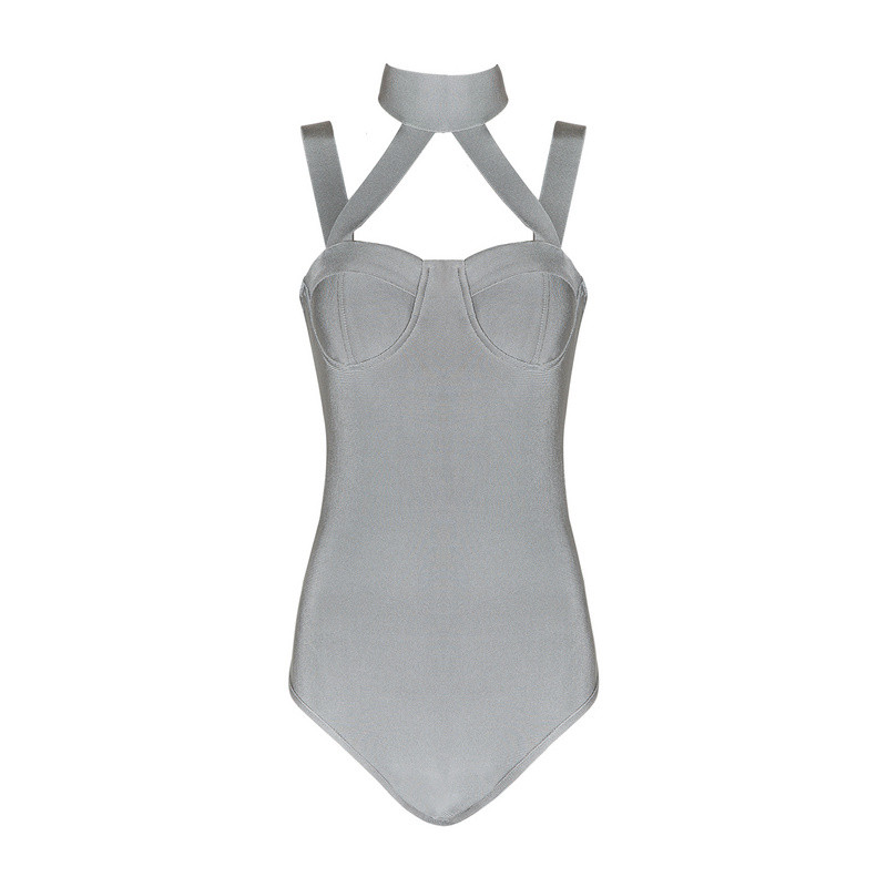 2017 Body sexy cu halter subțire, salopetă elegantă fără mâneci, top pentru petrecere, ținute pentru femei, body cu bandaj