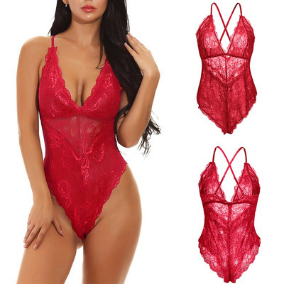 Salopete sexy la modă 2020, salopete pentru femei, cu decolteu adânc în V, fără mâneci, cu bretele fără spate, salopete din dantelă, salopete slabe