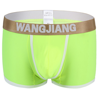 Mehed Ice Silk Bokserid Lühikesed püksid Aluspesu Seksikad bikiinaluspüksid Meeste U kumer kott Meeste aluspüksid