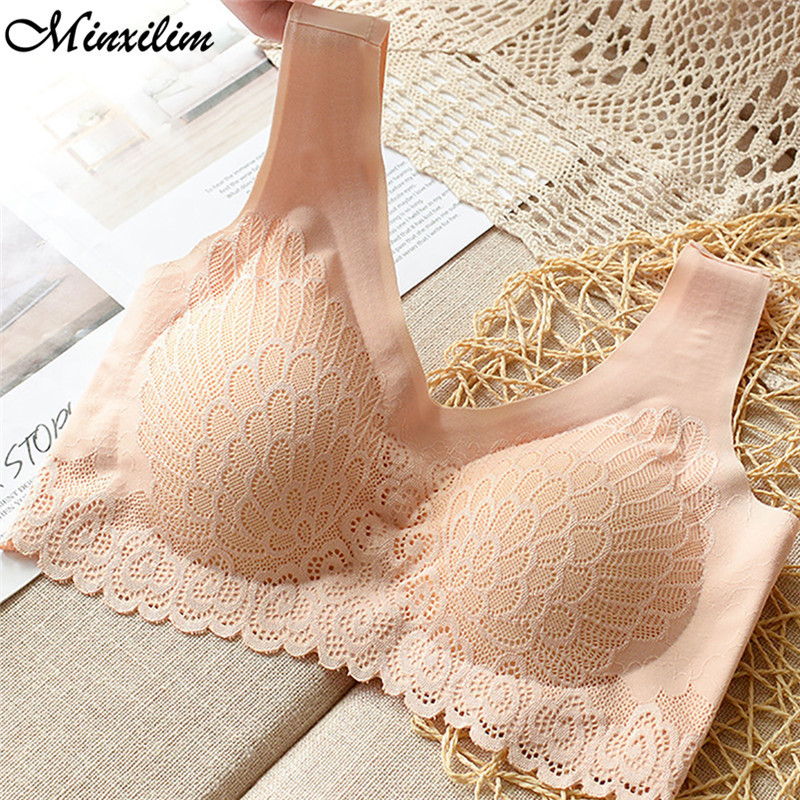 Sutien din latex fără cusături Lenjerie de corp Push Up pentru femei Se adună de răcire Tampă rezistentă la șocuri Intim feminin Confortabil fără cadru