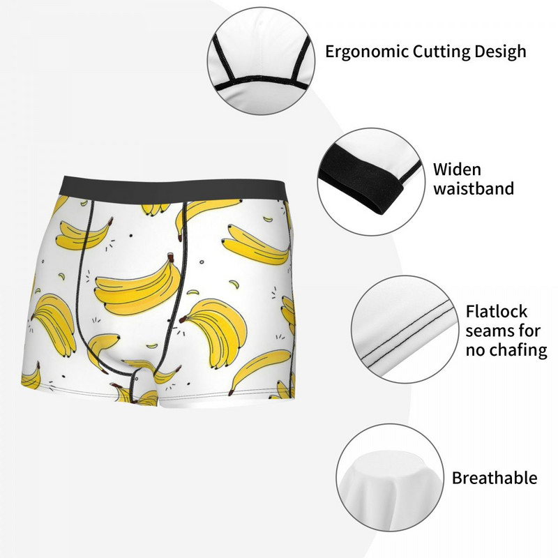 Banana Model Fruct Chiloți Chiloți Homme Lenjerie intimă Pantaloni scurti sexy Boxer