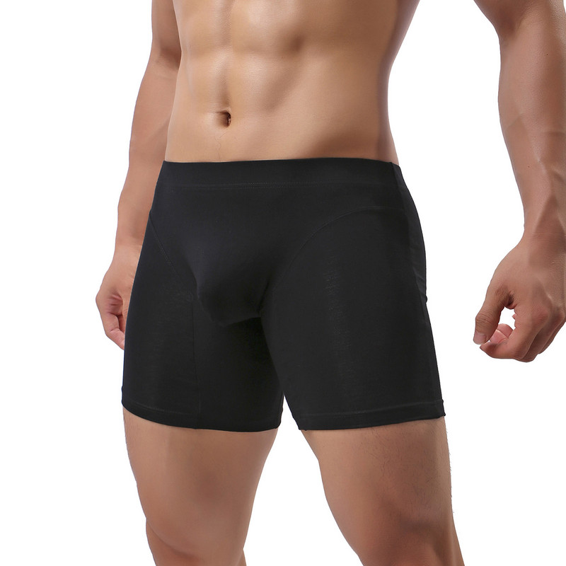 CLEVER-MENMODE Long Leg Boxers Εσώρουχα Ανδρικά βαμβακερά σώβρακα πουγκί πέους Boxershorts Knickers Boxer σορτς