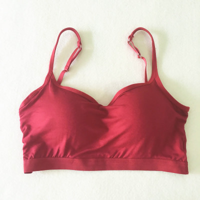 Sanderala Modal Sutiene sexy pentru femei Bralette Plus Size Moale Cupă plină fără fir Confortabilă Lenjerie de zi cu zi pentru femei Lenjerie căptușită