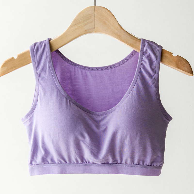 Sanderala Modal Sutiene sexy pentru femei Bralette Plus Size Moale Cupă plină fără fir Confortabilă Lenjerie de zi cu zi pentru femei Lenjerie căptușită