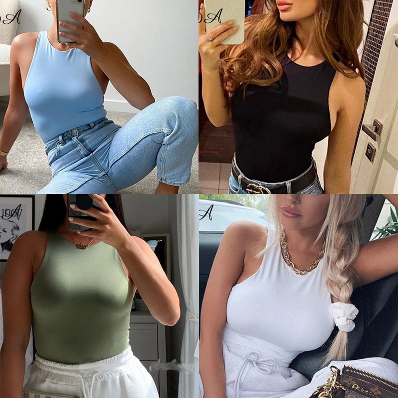 8 värvi kombinesoonid naistele 2020. aasta kuuma suve sügise naiste seksikas body Slim Beach Bodyconi kombinesoon Romper Seksikad mängudressid