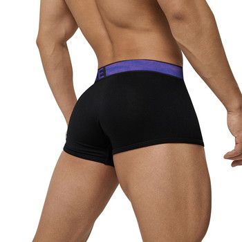 ORLVS Boxer Мъжки бикини Секси бельо Мъжки гащи Slip Panties Thongs Cotton Pouch Shorts Мъжки боксерки Sissy Hombre