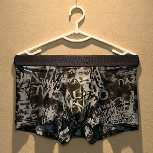 lenjerie de corp pentru bărbați Boxer pentru bărbați din mătase de gheață, fără sudură, design u convex, foarte moale, sexy, kilot, chiloți bărbați cueca boxer homme