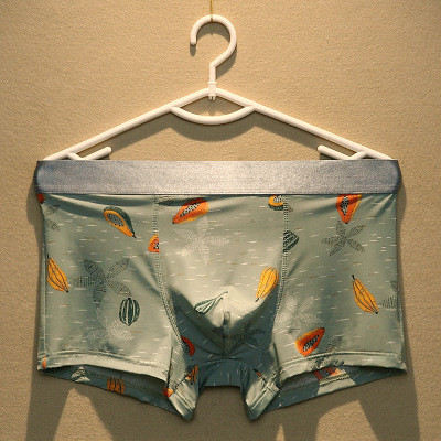 lenjerie de corp pentru bărbați Boxer pentru bărbați din mătase de gheață, fără sudură, design u convex, foarte moale, sexy, kilot, chiloți bărbați cueca boxer homme