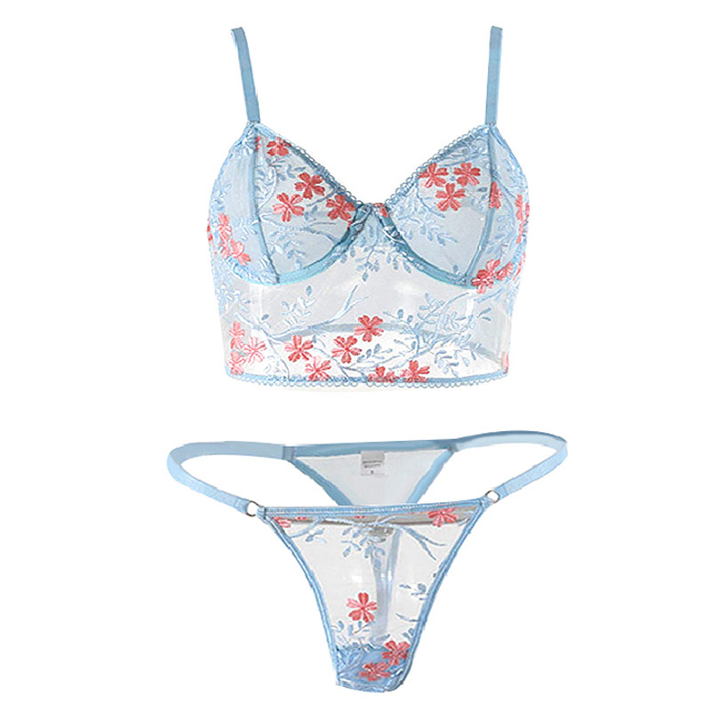 Lenjerie Senzuală Femei Set Sutien Floral Set Lenjerie Erotică Femei 2 Piese Sexy Dantela Set Lenjerie Intima Femei Seturi Slip