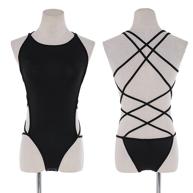 Bodi bez naramenica Ženski crni Ljetni bodi bez rukava za plažu Vrući bodi mornarsko plavi uski izrez s križnim izrezom, uski Cami bodi, vrući 2020.