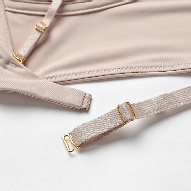 Seksi grudnjak bez leđa Tanki grudnjak s niskim leđima Mekani bešavni elastični grudnjak Donje rublje čiste boje Soutien Gorge Invisible Dos Nu