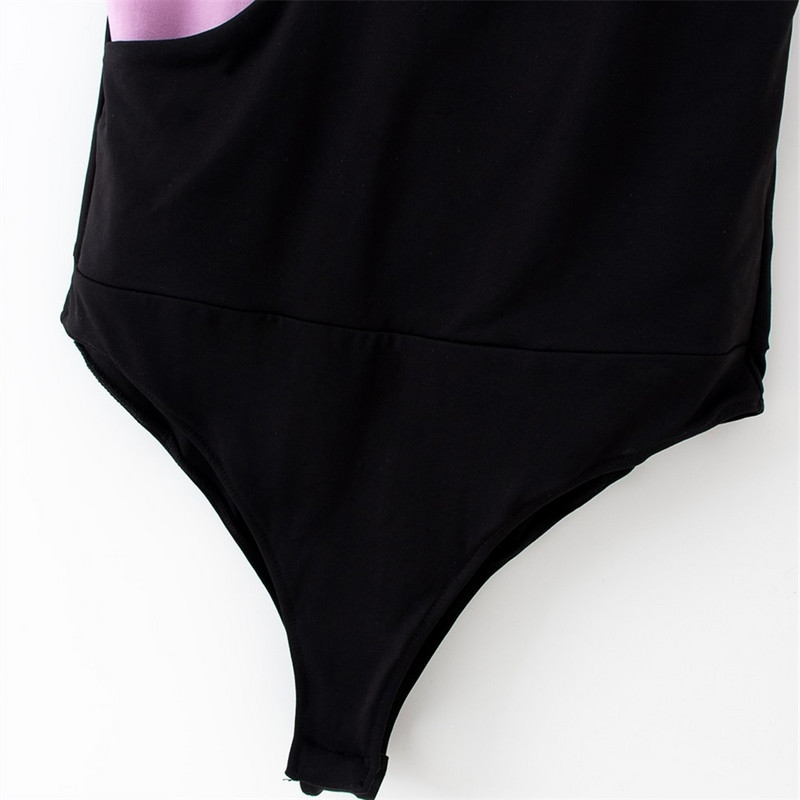 Καλοκαίρι 2020, νέα ρετρό γυναικεία φόρμα με στρογγυλή λαιμόκοψη, αμάνικο μπροστινό ανοιγόμενο στρίφωμα με κούμπωμα, κλειστό colorblock