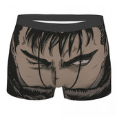 Black Swordsman Art Berserk Guts Manga Chiloți Chiloți din bumbac Lenjerie de corp pentru bărbați Pantaloni scurți ventilați Boxer